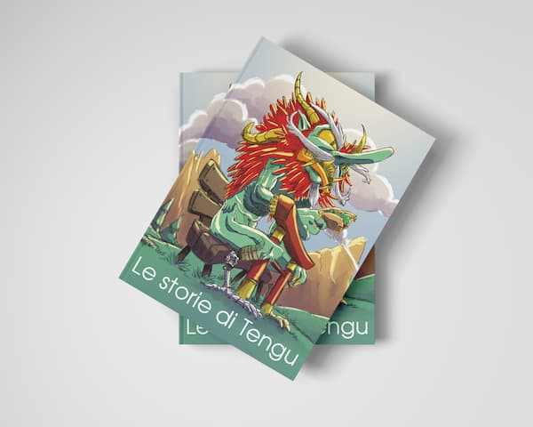 Libro illustrato sulle storie del Tengu