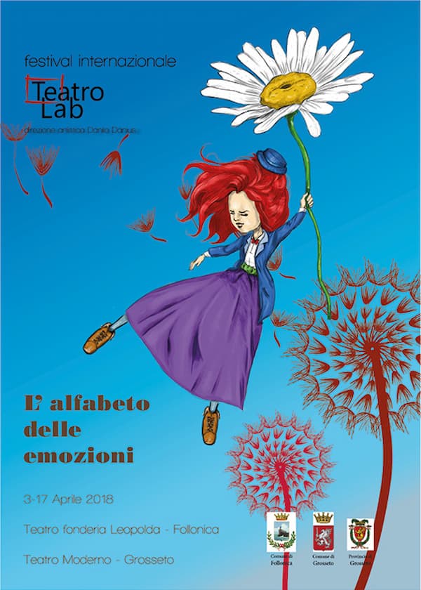 Locandina illustrata per un evento teatrale